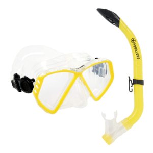 Chlapčenský potápačský/šnorchlovací set AQUALUNG-CUB COMBO SN TRANS / YELLOW
