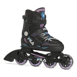 Juniorské kolieskové korčule FILA SKATES-X-ONE G BLACK/PINK/LIGHTBLUE