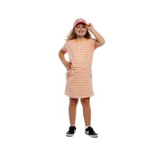 Dievčenské šaty AUTHORITY-D-DORIANA G papaya stripe