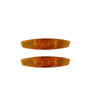 Reflexné prvky AMULET-Reflector wheel orange, set 2 pcs