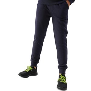 Chlapčenské tepláky 4F JUNIOR-TROUSERS-JAW23TTROM411-31S-NAVY