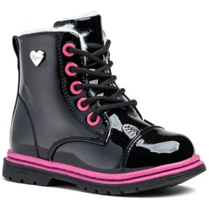 Dievčenské členkové zimné topánky WOJTYLKO-Nance black