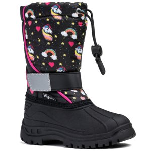 Dievčenské vysoké zimné topánky WOJTYLKO-Zennor black