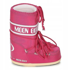 Detské vysoké zimné topánky MOON BOOT-ICON NYLON, 062 bougainvillea