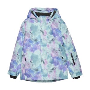 Dievčenská lyžiarska bunda COLOR KIDS-Ski Jacket - AOP, violet tulle