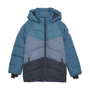 Chlapčenská lyžiarska bunda COLOR KIDS-Ski Jacket - Colorblock -Quilt, legion blue