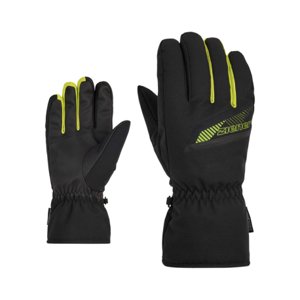 Pánske lyžiarske rukavice ZIENER-GORDAN-801079-12490-black lime