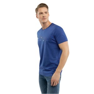 Pánske tričko s krátkym rukávom VOLCANO-T-TED-602M-BLUE MEL