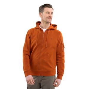 Pánska mikina so zipsom VOLCANO-B-DEMO-201-ORANGE