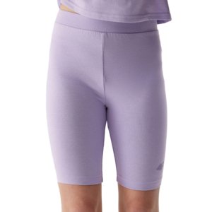 Dievčenské teplákové kraťasy 4F JUNIOR-TIGHTS-4FJWSS24TTIGF129-52S-LIGHT VIOLET