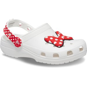 Dievčenské kroksy (rekreačná obuv) CROCS-Disney Minnie Mouse Classic Clog T white/red