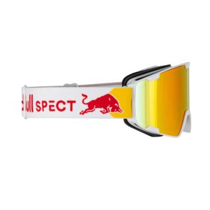 Lyžiarske okuliare RED BULL SPECT-PARK-21RE2, white/brown with red mirror