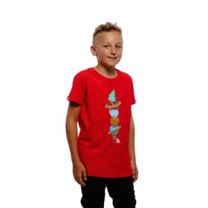 Chlapčenské tričko s krátkym rukávom AUTHORITY-T-ICECREAM B red