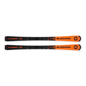 Juniorské závodné lyže BLIZZARD-Fireb.SL JR-RACING(FLAT+PLATE), orange/black
