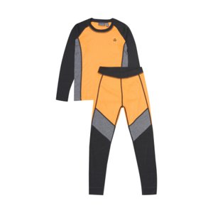 Juniorské termoprádlo vrchný a spodný diel COLOR KIDS-Ski Underwear - Colorblock-741845.3520-Orange Pop