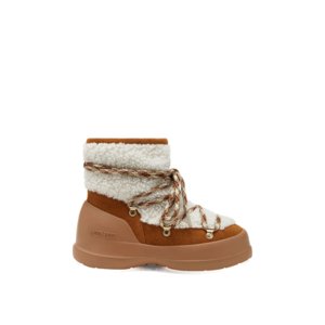 Dámske členkové zimné topánky MOON BOOT-MB LUNA BOOT SHEARLING-MA03 WHISKY/OFF WHITE