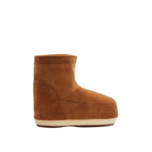 Dámske nízke zimné topánky MOON BOOT-MB ICON LOW NOLACE SUEDE-M008 COGNAC