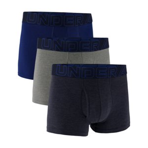 Pánske boxerky UNDER ARMOUR-3 PACK-UA PERFORMANCE COTTON- SOLID 3in-BLU