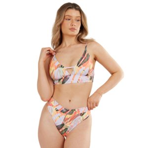 Dámske plavky vrchný diel FUNDANGO-Sahara V-neck Cami Top-334-lilac