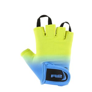 Chlapčenské cyklistické rukavice R2-Voska Yellow