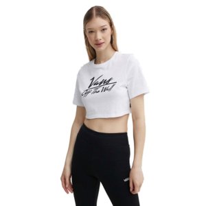 Dámske tričko s krátkym rukávom VANS-GO ANYPLACE CREW CROP II-WHITE