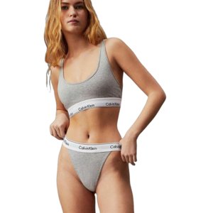 Dámske nohavičky CALVIN KLEIN-STRING THONG-GREY HEATHER