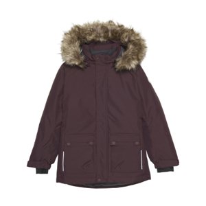 Detská bunda COLOR KIDS-Parka W. Fake Fur, fudge 741154.6546