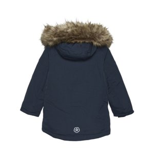 Chlapčenská bunda COLOR KIDS-Parka w.fake fur, AF 10.000, total eclipse