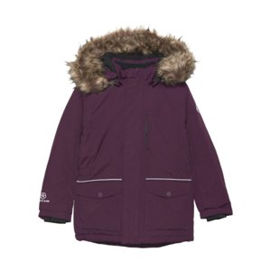 Dievčenská bunda COLOR KIDS-Parka w. fake fur, AF 10.000, potent purple