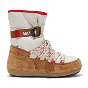 Dámske vysoké zimné topánky MOON BOOT-LOOP SUEDE, 001 cognac/sand/red