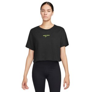 Dámske tréningové tričko s krátkym rukávom NIKE PRO-W NK DF SS CRP TEE-010 BLACK