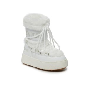Dievčenské vysoké zimné topánky MOON BOOT-JTRACK FAUX FUR, 002 white