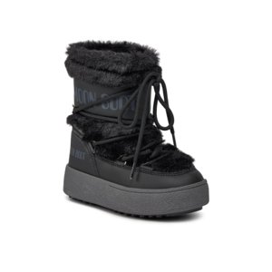 Dievčenské vysoké zimné topánky MOON BOOT-JTRACK FAUX FUR, 001 black