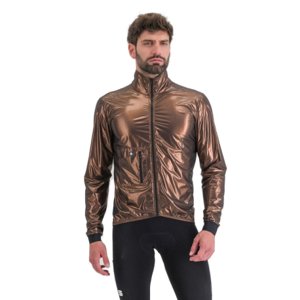 Pánska cyklistická bunda SPORTFUL-Giara packable jacket, metal bronze