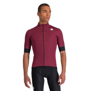 Pánska cyklistická bunda SPORTFUL-Fiandre light no rain jacket short sleeve, red wine