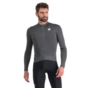 Pánsky cyklistický dres s dlhým rukávom SPORTFUL-Monocrom thermal jersey, anthracite