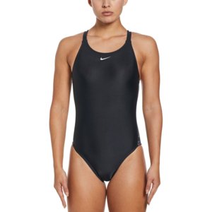 Dámske plavecké jednodielne plavky NIKE SWIM-LOGO TAPE FASTBACK OP BLAC-BLACK