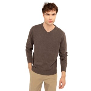 Pánsky sveter VOLCANO-S-STIG-500M-BROWN MEL