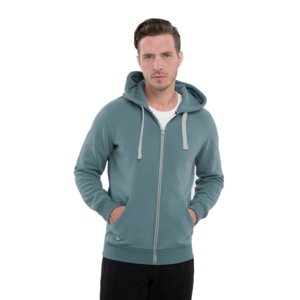 Pánska zateplená mikina so zipsom VOLCANO-B-STAR-601-BLUE