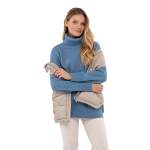 Dámsky sveter VOLCANO-S-HEBE-601M-BLUE MEL