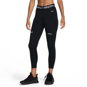 Dámske legíny NIKE PRO-W NP DF MR 7/8 TIGHT TT-010 BLACK/IRON GREY/WHITE/WHITE