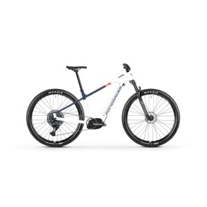 Horský elektrobicykel MONDRAKER-Prime, crystal white/midnight blue/flame red