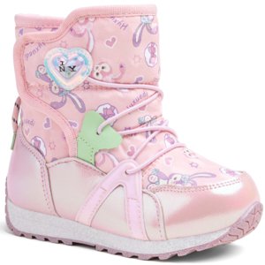 Dievčenské vysoké zimné topánky WOJTYLKO-Halwell pink