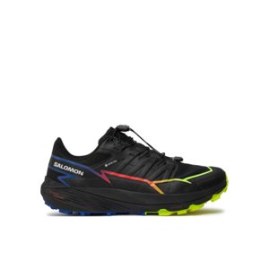 Pánska bežecká trailová obuv SALOMON-ThunderCross GTX Blue Fire black/surf the web/safety yellow