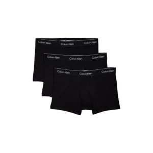 Pánske boxerky CALVIN KLEIN-3 PACK-TRUNK-BLACK W/ BLACK WB