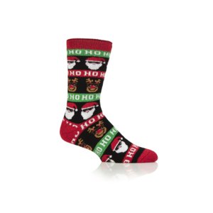 Pánske ponožky HEAT HOLDERS-1 PACK-MEN LITE HO HO HO-CHRISTMAS SOCKS
