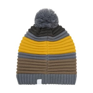 Chlapčenská zimná čiapka COLOR KIDS-Hat - Colorblock-7842-Stormy Weather