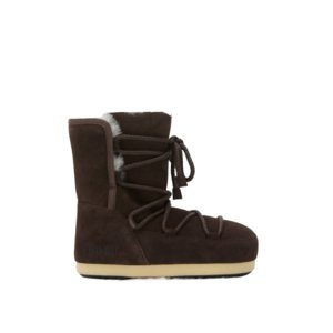 Nízke zimné topánky MOON BOOT-MB EVX BOOT SUEDE / SHEARLING-M010 DARK BROWN