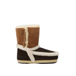 Nízke zimné topánky MOON BOOT-MB EVX PATCH-MM05 DARK BROWN/COGNAC