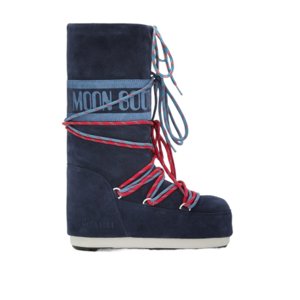 Vysoké zimné topánky MOON BOOT-MB ICON SUEDE LACES-F017 BLUE NAVY